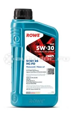 ROWE HIGHTEC SYNT RS SAE 5W-30 HC-FO