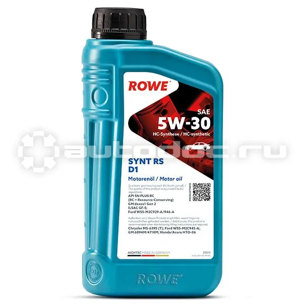 ROWE HIGHTEC SYNT RS D1 SAE 5W-30