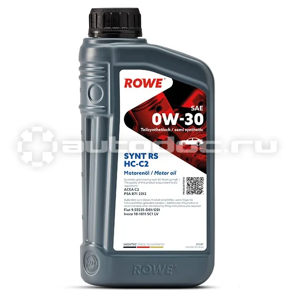 ROWE HIGHTEC SYNT RS SAE 0W-30 HC-C2