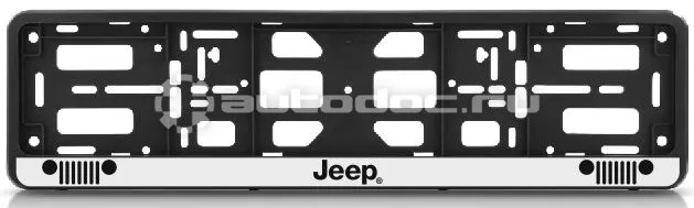 AUTO-GUR Рамка для номера-книжка черная JEEP