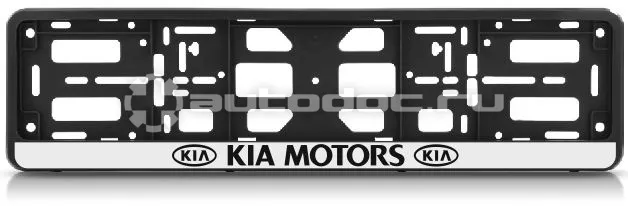 AUTO-GUR Рамка для номера-книжка черная KIA