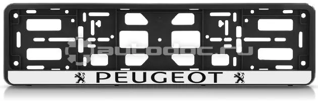 AUTO-GUR Рамка для номера-книжка черная PEUGEOT