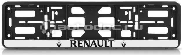 AUTO-GUR Рамка для номера-книжка черная RENAULT