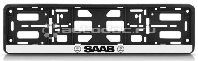 AUTO-GUR Рамка для номера-книжка черная SAAB