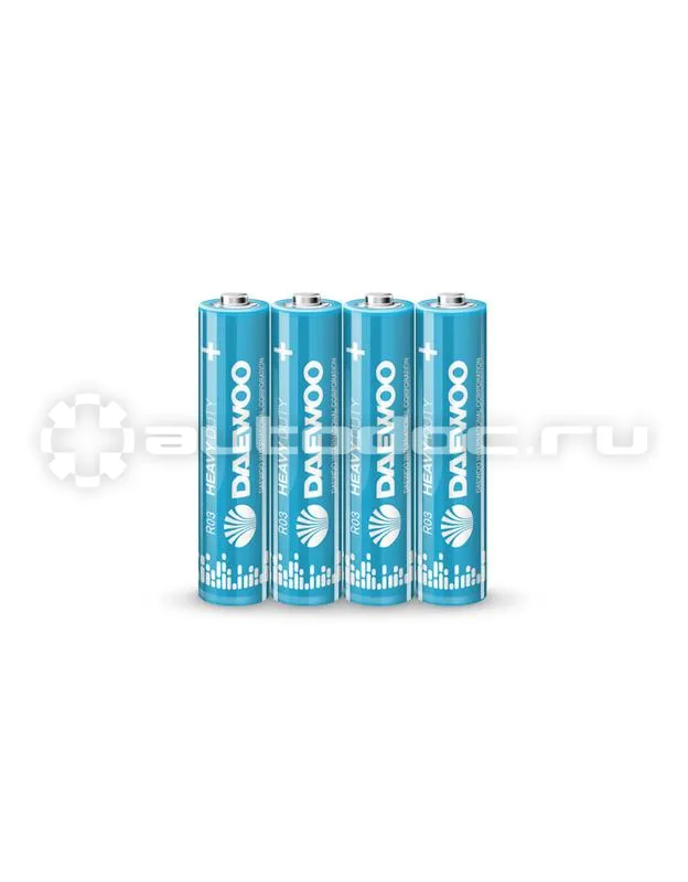 DAEWOO Батарейки AAA/R03 1.5В Heavy Duty 2021 4S (уп.4шт)