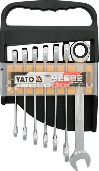 YATO YT-0208 Набор комбинированных ключей с трещоткой