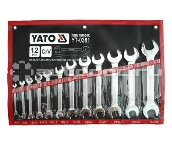 YATO YT-0381 Набор ключей рожковых.