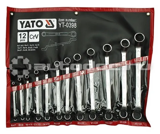 YATO YT-0398 Набор ключей накидных изогнутых