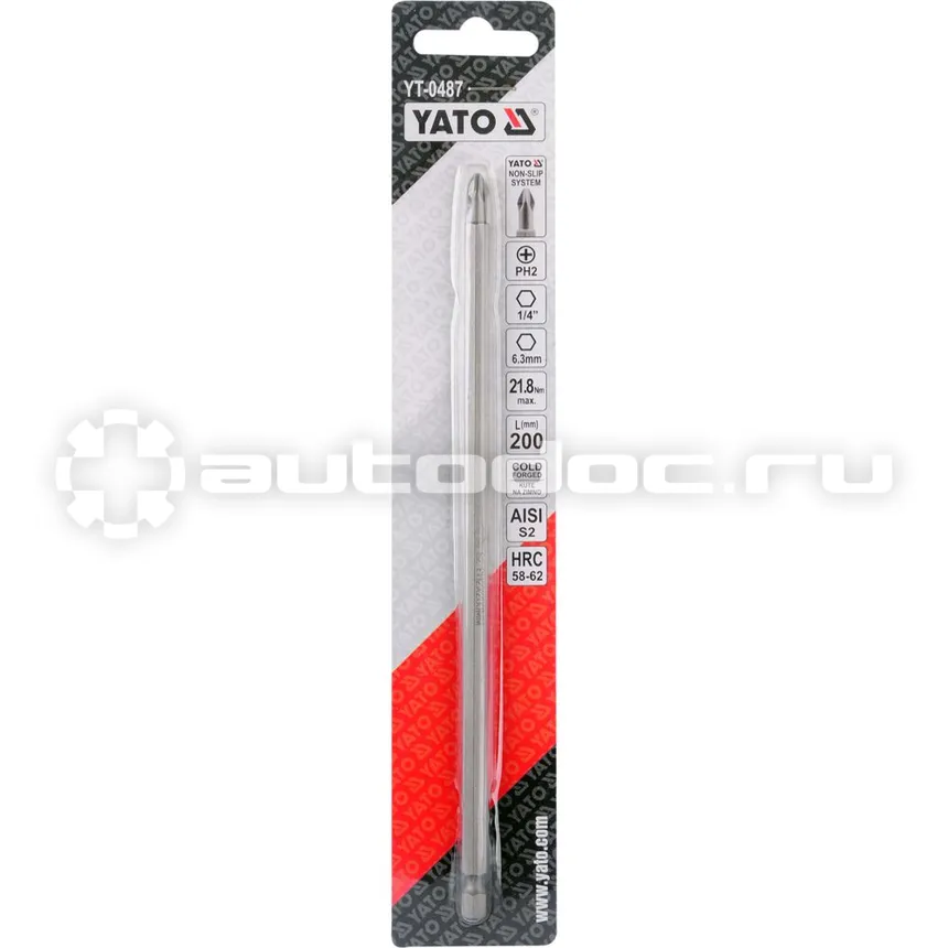YATO YT0487 Бита крестовая РН2 1 | 4"