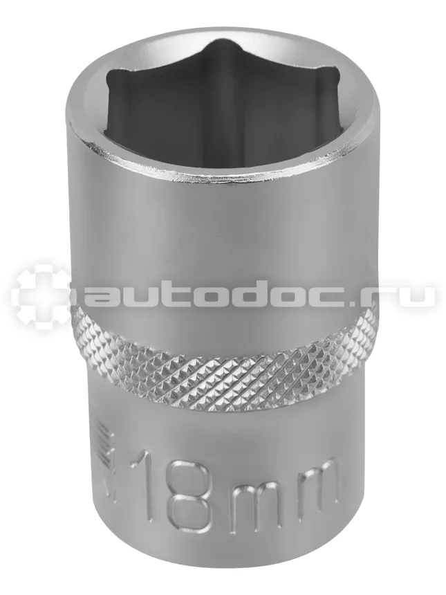 STELS Головка торцевая, 18 мм, шестигранная, CrV, под квадрат 1 | 2