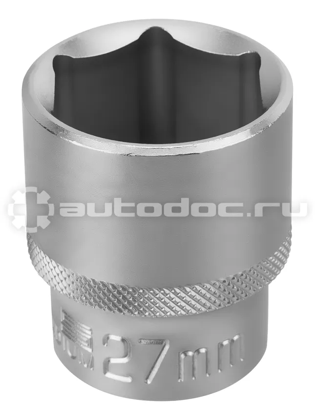 STELS Головка торцевая, 27 мм, шестигранная, CrV, под квадрат 1 | 2