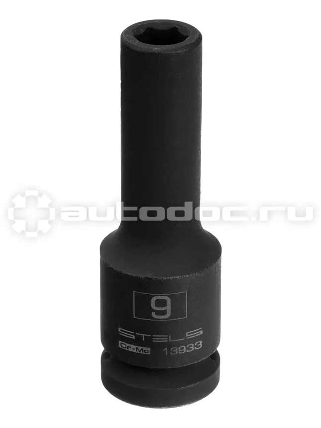 STELS Головка ударная удлиненная шестигранная, 9 мм, 1 | 2, CrMo