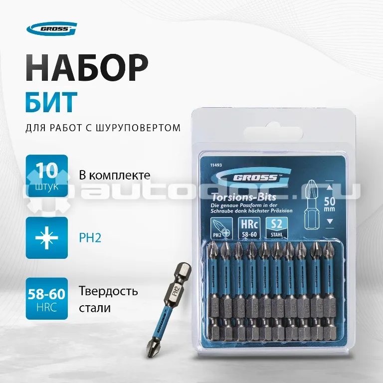 GROSS Набор бит торсионных