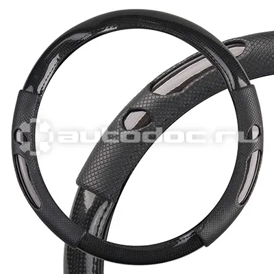 SKYWAY Оплетка Glamour-8 M Черная экокожа