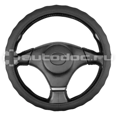 SKYWAY Оплетка кожаная с перфорацией XL (41-43 см) Base Gorilla-3 Черная