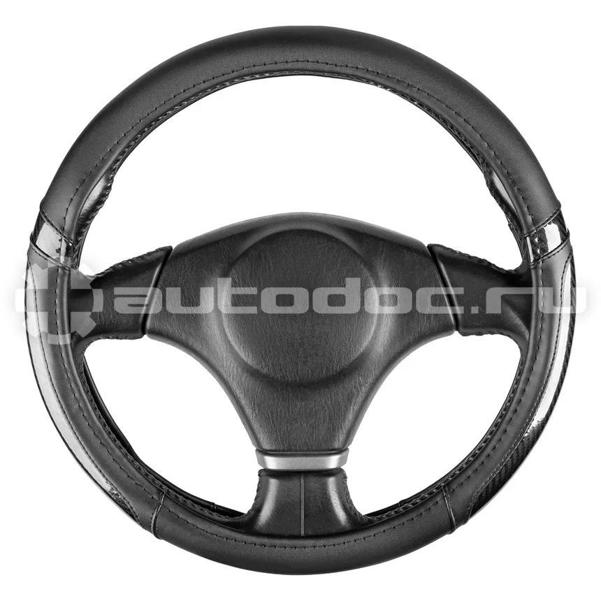 SKYWAY Оплетка экокожа M (37-39 см) Mix Carbon-1 Черная