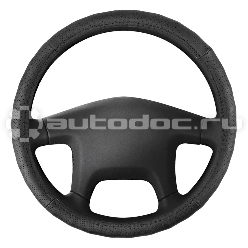 SKYWAY Оплетка натуральная кожа с перфорацией 3XL (47-49 см) Base Real-4 Черная