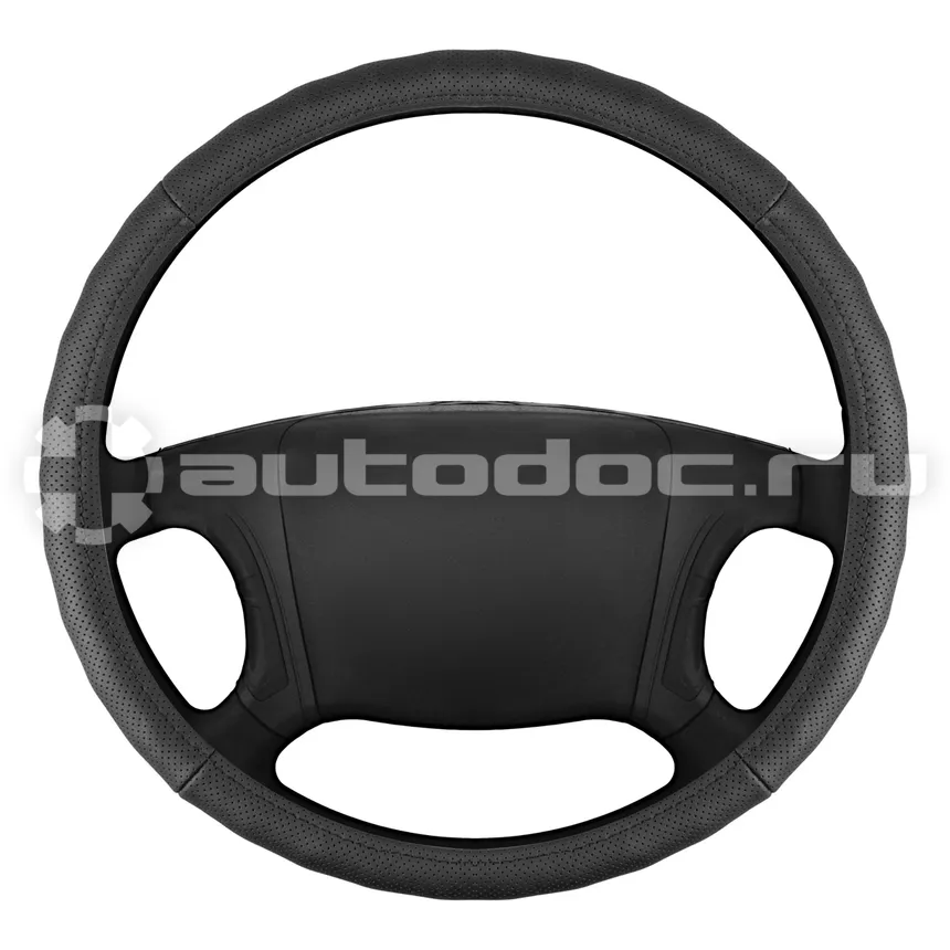 SKYWAY Оплетка натуральная кожа с перфорацией 4XL (48-50 см) Base Real-4 Черная