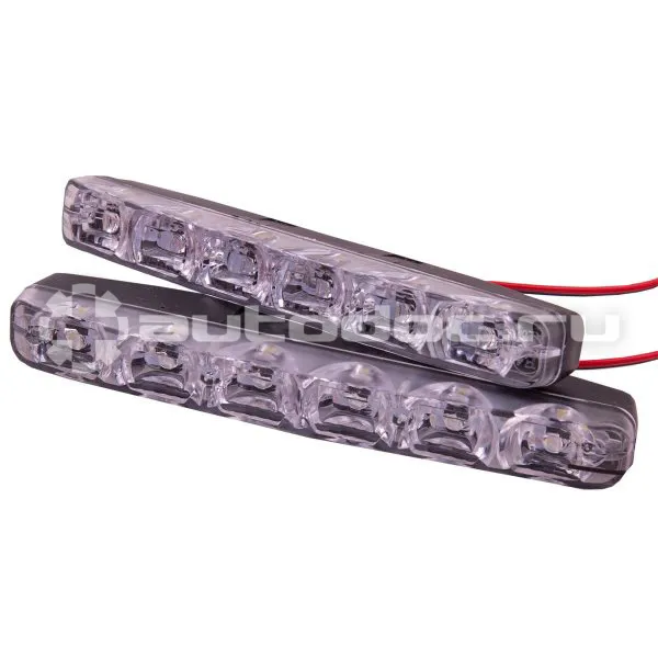 SKYWAY Ходовые огни 12V 6 SMD диодов (~155*33*17мм) 2шт