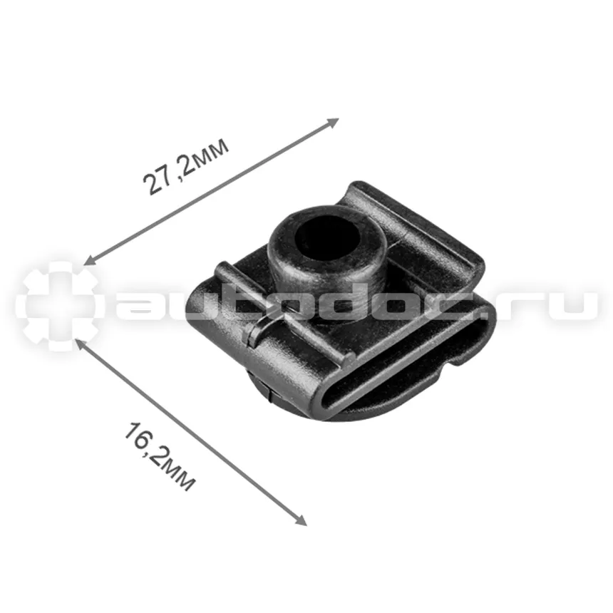 Клипса ПВХ закладная для саморезов и винтов закладная SKYWAY 27,2x16,2мм универсальная 528 min25