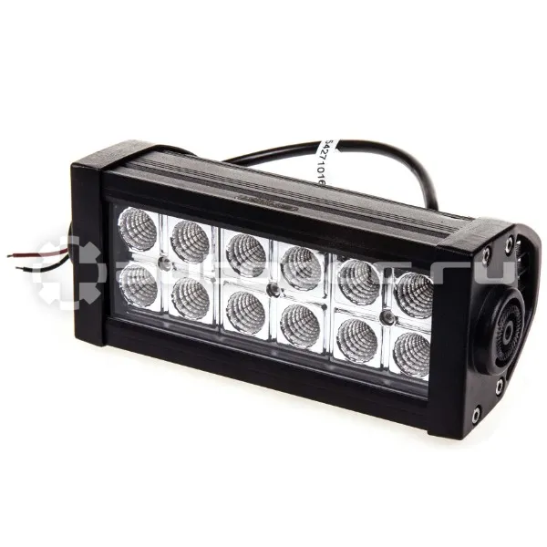 SKYWAY Фара светодиодная OFF ROAD 190*80*85мм прямоугольная 12V | 24V 36W 6000К 12 диодов Ближний свет