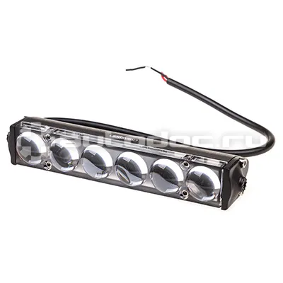 SKYWAY Фара светодиодная OFF ROAD 175*30*45мм прямоугольная 12V | 24V 18W 6000К 6 диодов Дальний свет