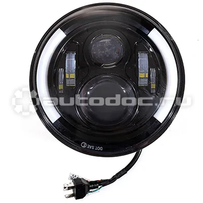 SKYWAY Фара светодиодная OFF ROAD 180*180*85 мм круглая 12V | 24V 40W 6000К 6 диодов Б+Ж LADA Niva
