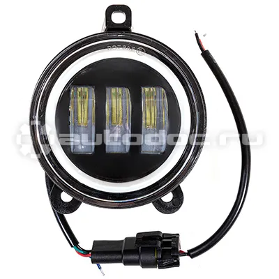 SKYWAY Фара светодиодная OFF ROAD 100*100(115)*90 мм круглая 12V | 24V 30W 6000К 3 диода LADA Priora I