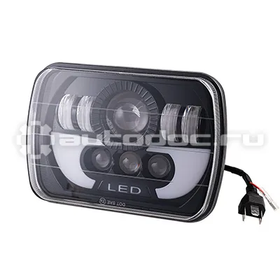 SKYWAY Фара светодиодная OFF ROAD 200*140мм прямоугольная 12V | 30V 28W 6000К 24 диодов COMBO+ДХО