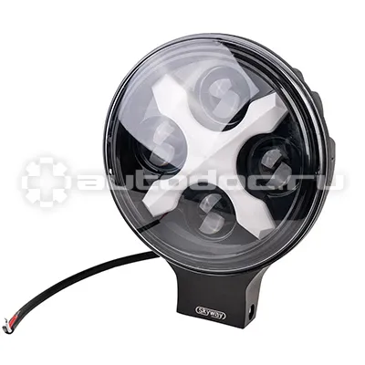 SKYWAY Фара светодиодная OFF ROAD 195*148мм круглая 12V | 30V 24W 6000К 33 диодов Дальний+ДХО