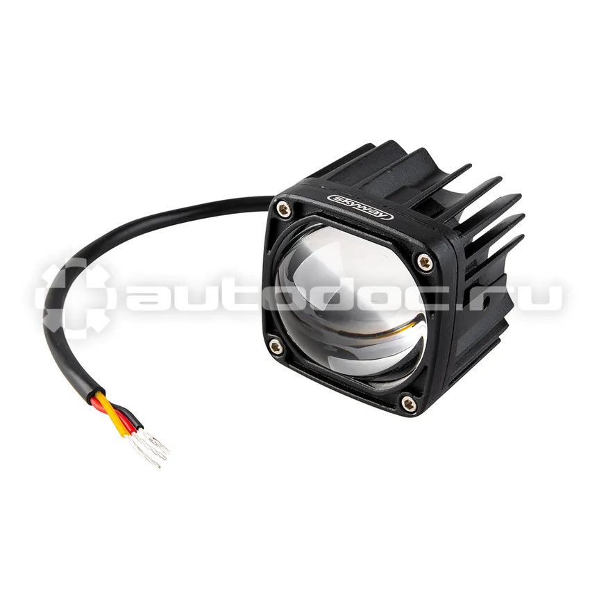 SKYWAY Фара светодиодная OFF ROAD 57*(80)*50мм прямоугольная 12V | 24V 15W 6000K | 3000K 2 диода Дальни