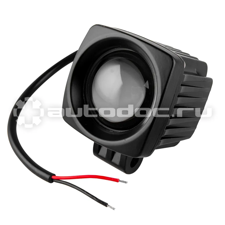 SKYWAY Фара светодиодная OFF ROAD 62*62 (86)*76мм прямоугольная 12V | 24V 18W 6000K 1 диод Дальний св