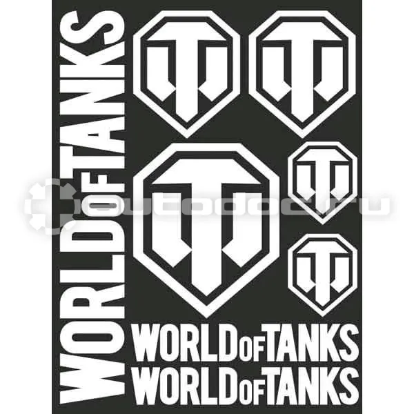 SKYWAY Наклейка бликер термо плоттер World of tanks (150х250)