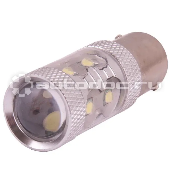 SKYWAY Автолампа диод S25 (P21W) 12V 10 SMD диодов BA15s 1-конт Белая Противотуманные, стопы, задний ход, повороты