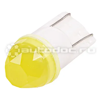 SKYWAY Автолампа диод T10 (W5W) 12V 1 SMD диод 1-конт керамика 3D Желтая Салон, габариты, номер, стопы