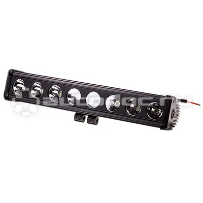 SKYWAY Фара светодиодная OFF ROAD 380*95мм прямоугольная 12V | 24V 80W 6000К 8 диодов Ближний свет