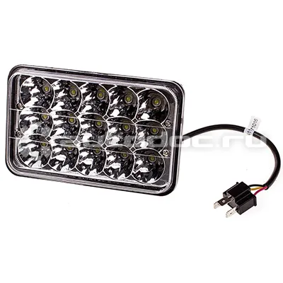 SKYWAY Фара светодиодная OFF ROAD 167*105*70мм прямоугольная 12V | 24V 45W 6000К 15 диодов Combo свет