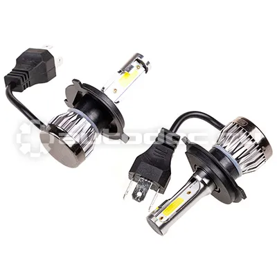 SKYWAY Лампы-LED (аналог ксенона) H4(MINI) 12 | 24V 13W 6000K 1500Lm 2-конт комп.2 шт