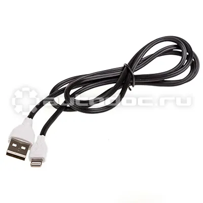 SKYWAY Кабель USB - Lightning 3.0А 1м Черный в пакете