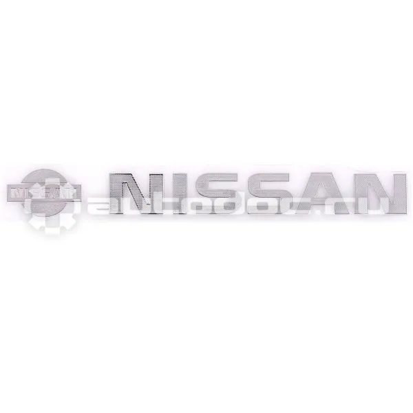 SKYWAY Шильдик металлопластик SW "NISSAN" Серый (Наклейка) 115*20мм