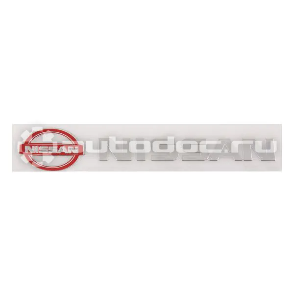 SKYWAY Шильдик металлопластик SW "NISSAN" Красный (Наклейка)