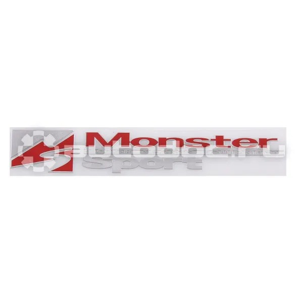 SKYWAY Шильдик металлопластик SW "MONSTER SPORT" Красный (Наклейка)