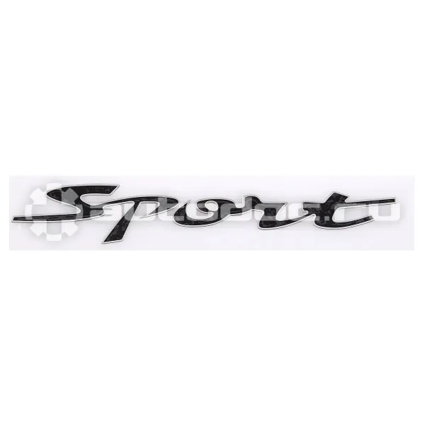 SKYWAY Шильдик металлопластик SW "SPORT" Черный (Наклейка) 150*20мм