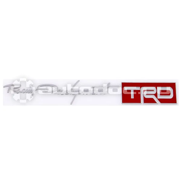 SKYWAY Шильдик металлопластик SW "RACING DEVELOPMENT TRD 1" Красный (Наклейка) 150*20мм