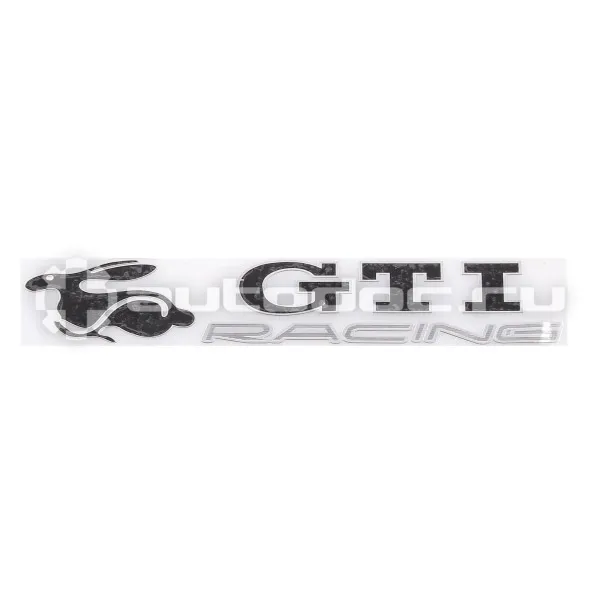 SKYWAY Шильдик металлопластик "GTI RACING" Черный 140*20мм