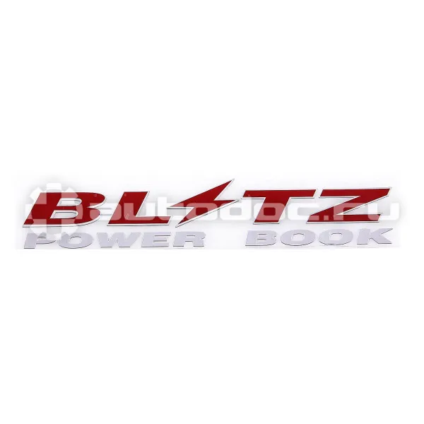SKYWAY Шильдик металлопластик SW "BLITZ" Красный (Наклейка) 135*23мм