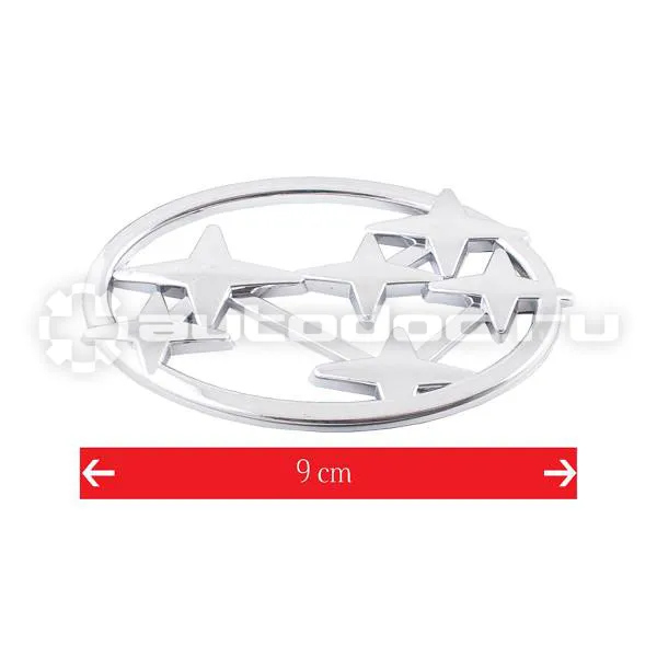 SKYWAY Эмблема хром SW Subaru (95x60мм)