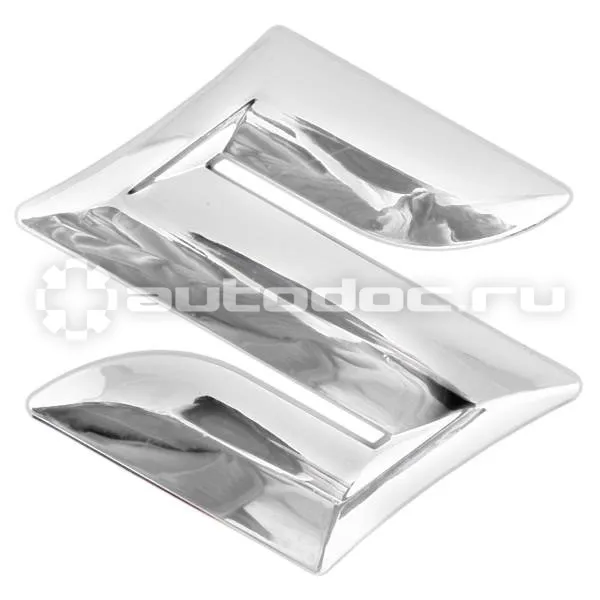SKYWAY Эмблема хром SW Suzuki средняя (80x80мм)