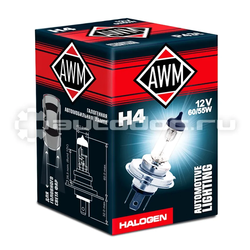 AWM Лампа галогеновая H4
