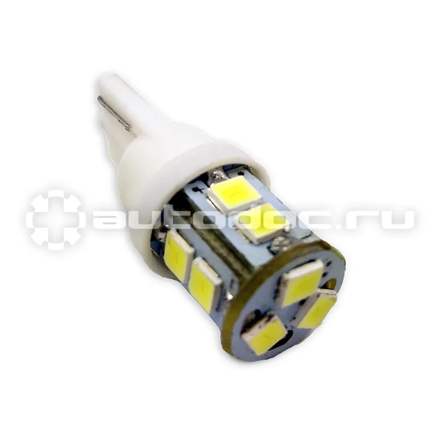 AVS Лампы светодиодные T10 T113  | белый |  (W2.1x9.5D) 11SMD 2835 12V W5